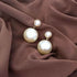 Earrings Charm Jewelry Big Pearl Korean Style 