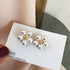 Earrings Charm Jewelry Faux Pearl Flower Fashion ET432 - Touchy Style