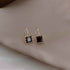 Earrings Charm Jewelry Gem Square Classic Pattern 