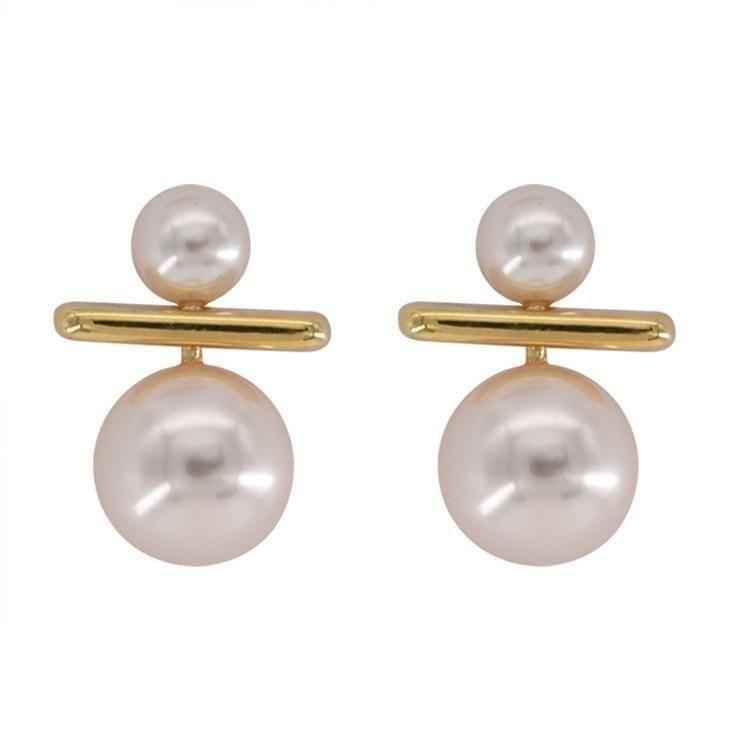 Earrings Charm Jewelry Simple Pearl Korean Fashion - Touchy Style .