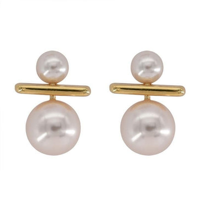 Earrings Charm Jewelry Simple Pearl Korean Fashion - Touchy Style .