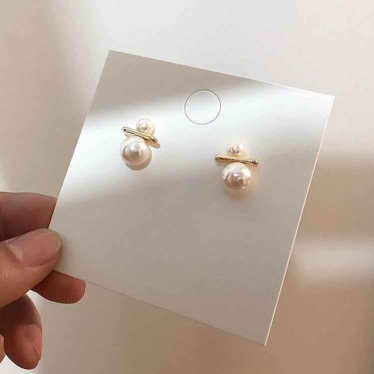 Earrings Charm Jewelry Simple Pearl Korean Fashion - Touchy Style