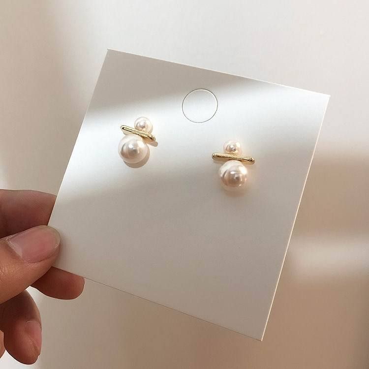 Earrings Charm Jewelry Simple Pearl Korean Fashion - Touchy Style .