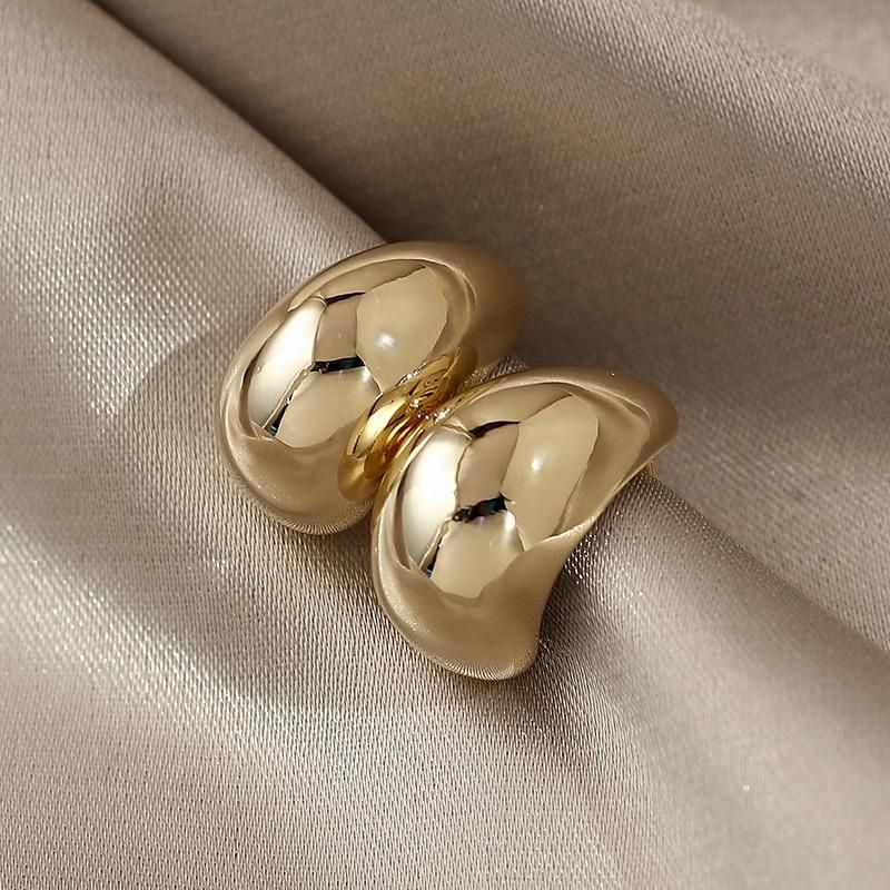 Earrings Charm Jewelry Simple Shape Golden Accessory XYS102 - Touchy Style .