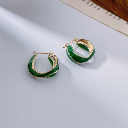 Earrings Charm Jewelry XYS0230 Irregular Glaze Gothic Fashion - Touchy Style .
