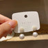 Elegant Ball Back Hanging Pearl Earrings Charm Jewelry ECJCY34 F - Touchy Style .