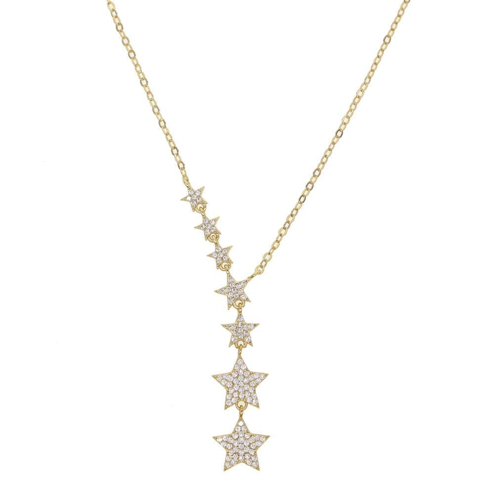 Fashion 7 Stars Necklaces Charm Jewelry - Touchy Style .