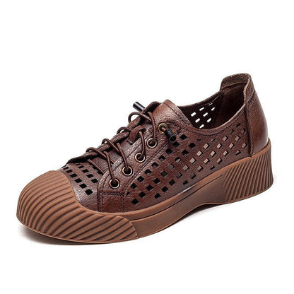 Fashion Breathable Leather Sneakers Women Casual Shoes FGCS03 - Touchy Style .