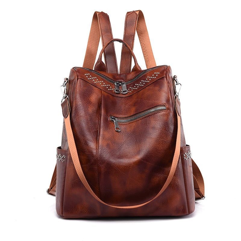 Fashion Cool Backpack GCBQZX34 Casual Soft Leather Travel Large Capacity Comfortable School Bag - Touchy Style .
