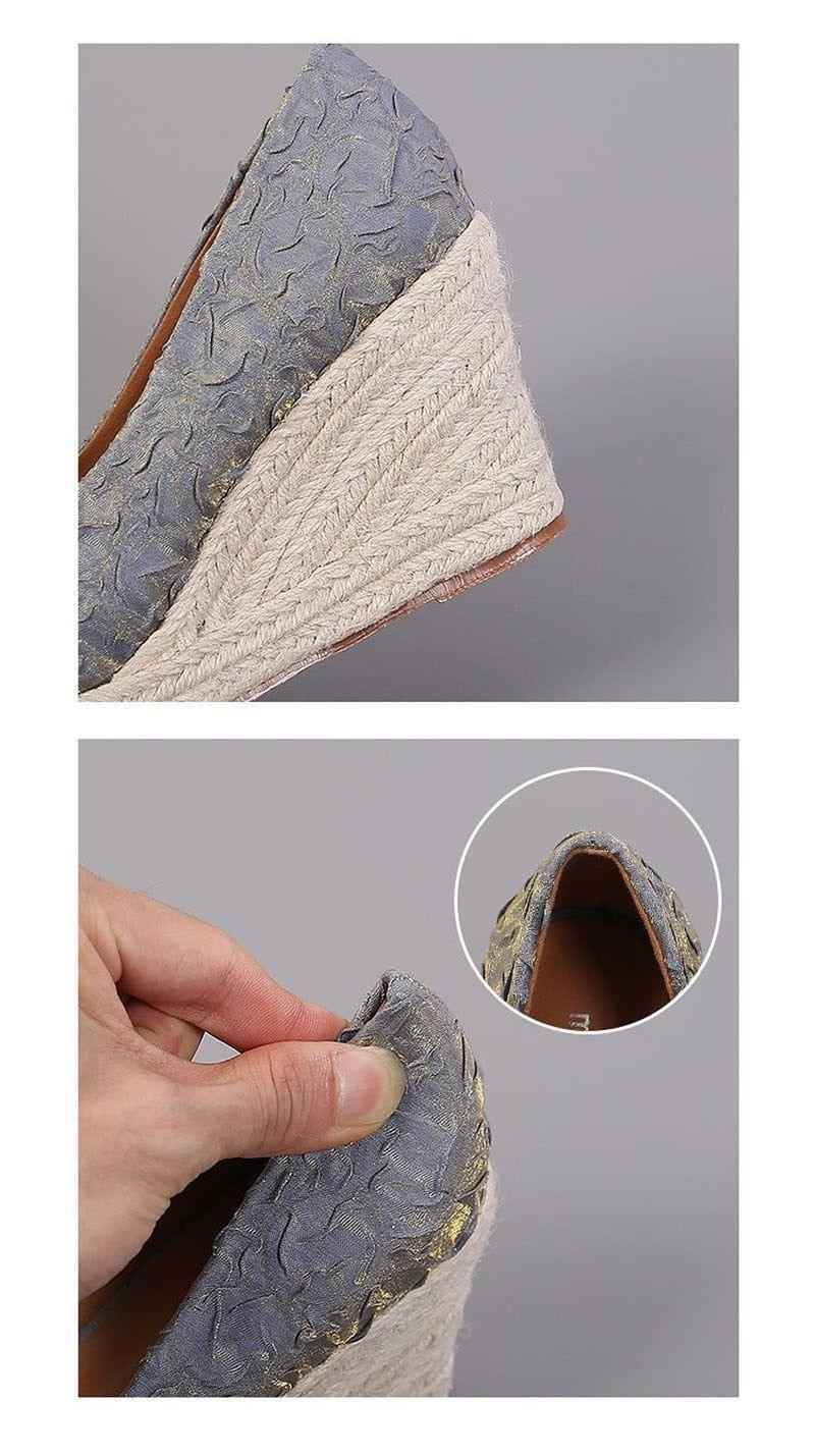 Fashion High Heels Women Wedges Casual Shoes GCSTY31 Retro Pumps A3800 - Touchy Style
