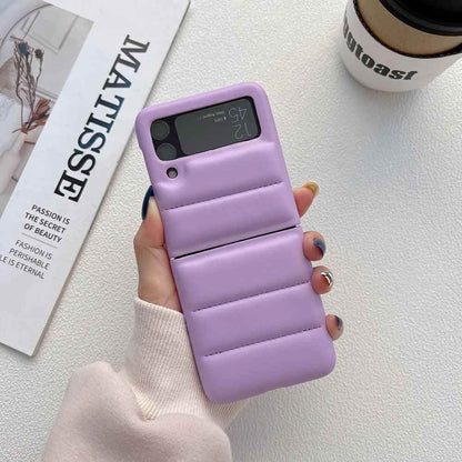 Fashion Leather Cute Phone Case: Soft Cover for Galaxy Z Flip 5, Z Flip 4, Z Flip 3 - Touchy Style .