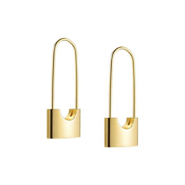 Fashion Metal Lock Unusual Earrings Charm Jewelry XYS0216 - Touchy Style .
