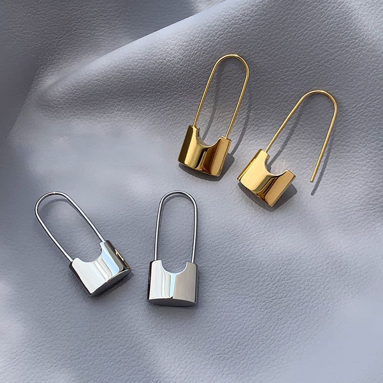 Fashion Metal Lock Unusual Earrings Charm Jewelry XYS0216 - Touchy Style .
