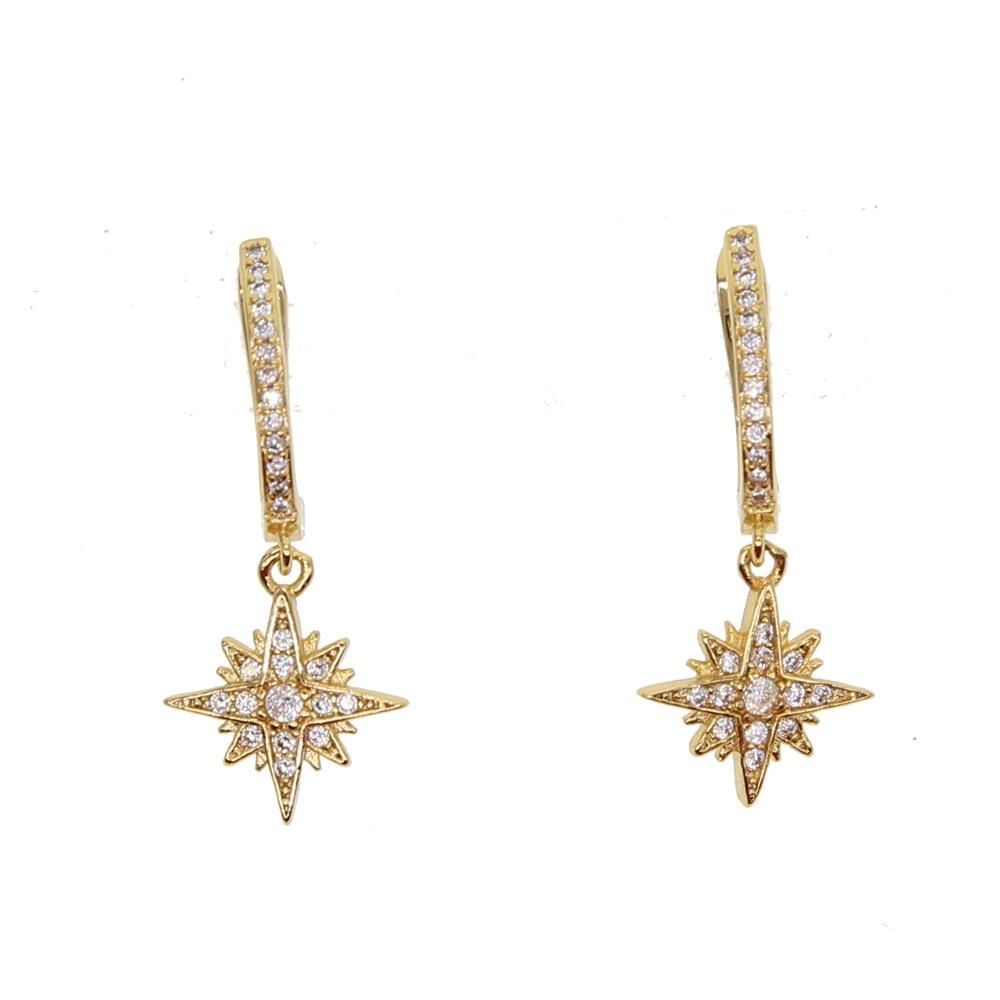 Fashion North Star Earrings Charm Jewelry - Touchy Style .