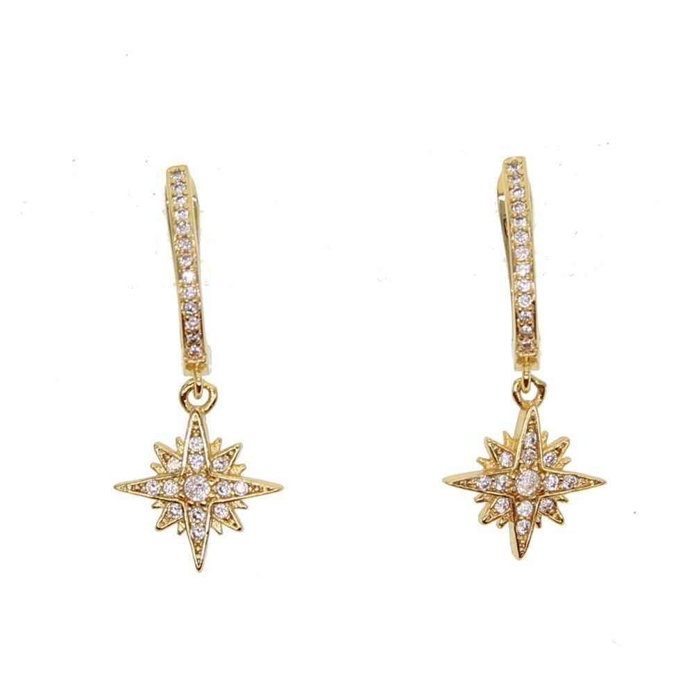 Fashion North Star Earrings Charm Jewelry - Touchy Style