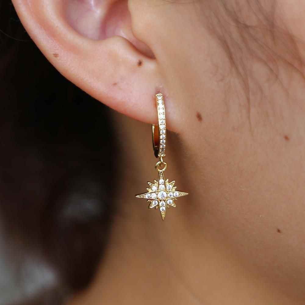Fashion North Star Earrings Charm Jewelry - Touchy Style