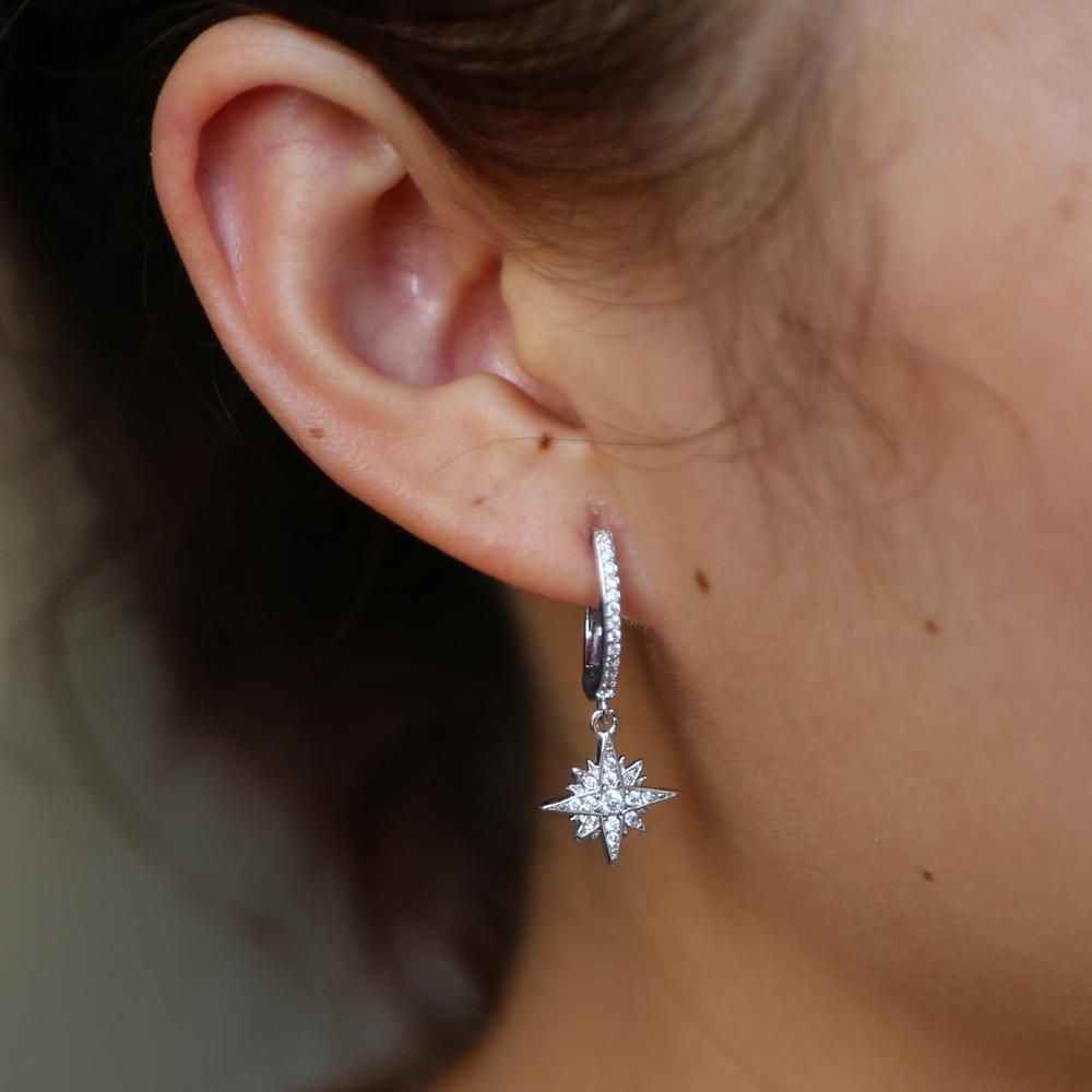 Fashion North Star Earrings Charm Jewelry - Touchy Style .