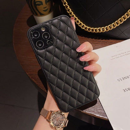 Fashion Plain Leather Cute Phone Cases For iPhone 11 12 13 Pro X XR XS MAX 7 8 Plus SE2 - Touchy Style .