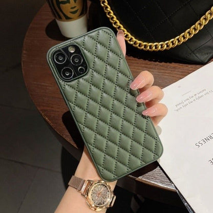 Fashion Plain Leather Cute Phone Cases For iPhone 11 12 13 Pro X XR XS MAX 7 8 Plus SE2 - Touchy Style .