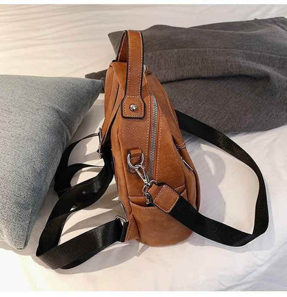 Fashion Rucksack Vintage Leather School Girls Women&