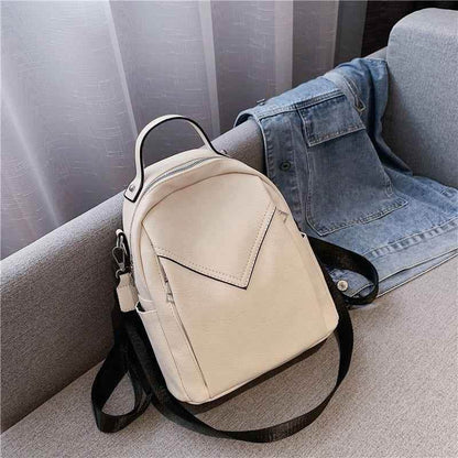 Fashion Rucksack Vintage Leather School Girls Women&