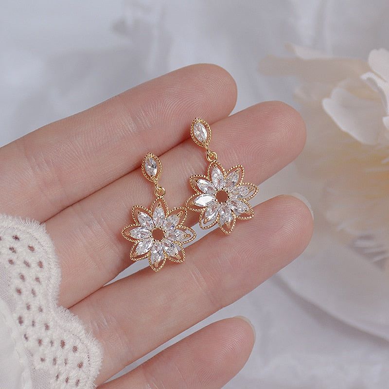 Fashion Shining Sunflower Earrings Charm Jewelry XYS0219 - Touchy Style .