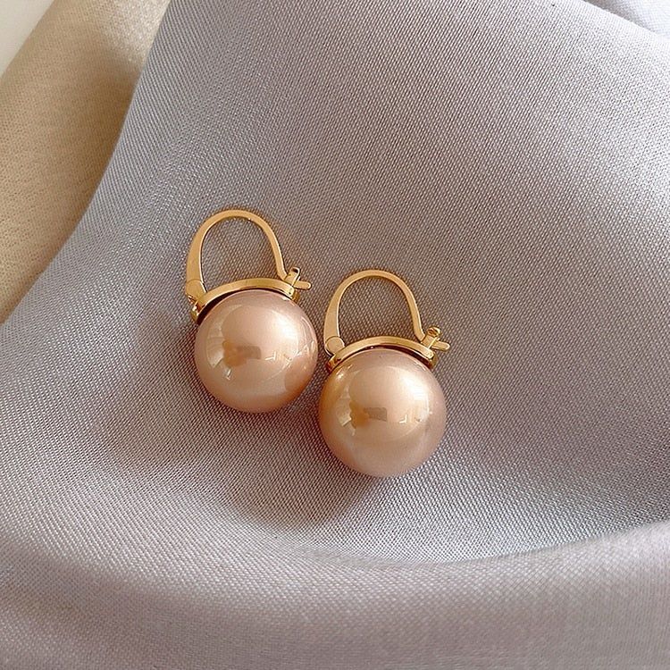 Pearl Cabochon Earrings - Extra Large Oval – Dames a la Mode