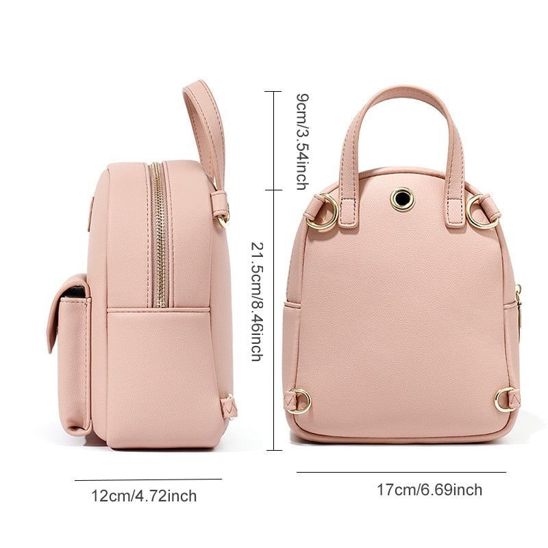 Fashion Women Cool Backpack Mini Multi-Function Small Backpack GCBKSS22 - Touchy Style .