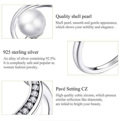 Finger Rings Charm Jewelry - Rounded Pearl - BOS33 - Touchy Style
