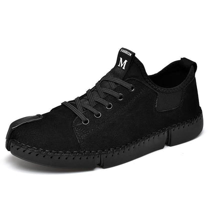 Flat Breathable Sneakers Black Men&