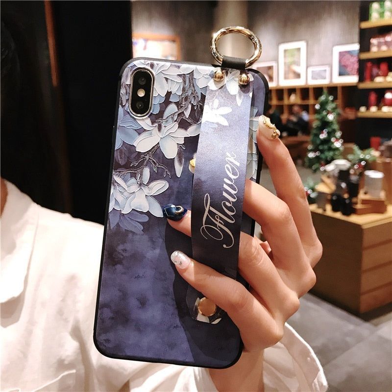 Floral Brown Cute Phone Cases For iPhone 13 Pro 11 12 7 8+ SE 2 6 Plus X XS XR - Touchy Style .