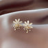 Flower Pearl Drop Earrings Charm Jewelry ECJTXY48 Accessories - Touchy Style .