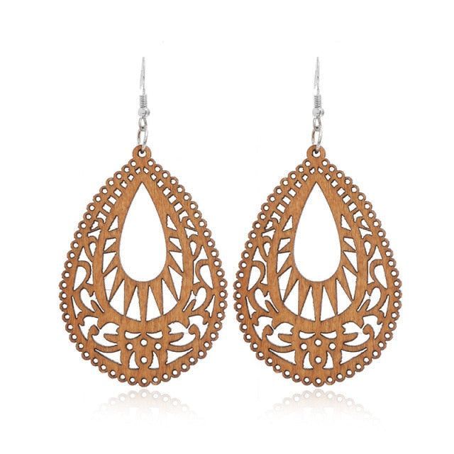 Geometric Big Dangle Earrings Charm Jewelry DS0425 - Touchy Style .
