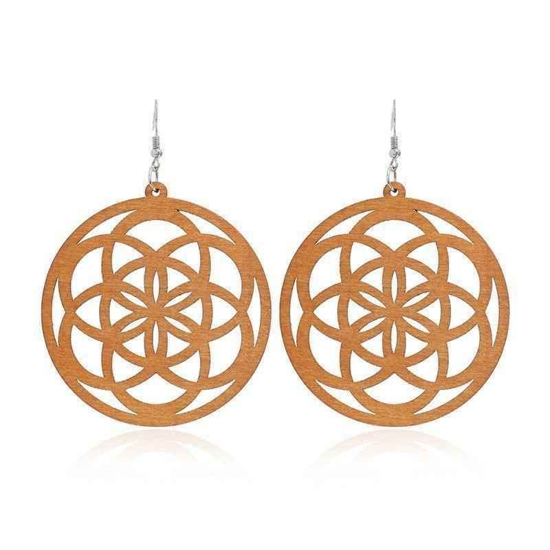 Geometric Big Dangle Earrings Charm Jewelry DS0425 - Touchy Style