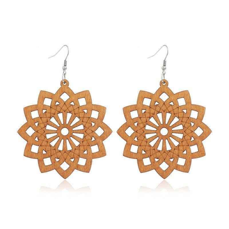 Geometric Big Dangle Earrings Charm Jewelry DS0425 - Touchy Style