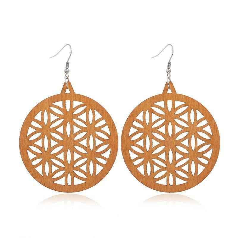 Geometric Big Dangle Earrings Charm Jewelry DS0425 - Touchy Style