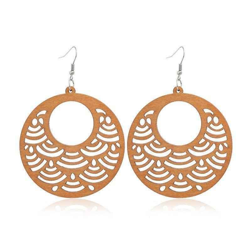 Geometric Big Dangle Earrings Charm Jewelry DS0425 - Touchy Style