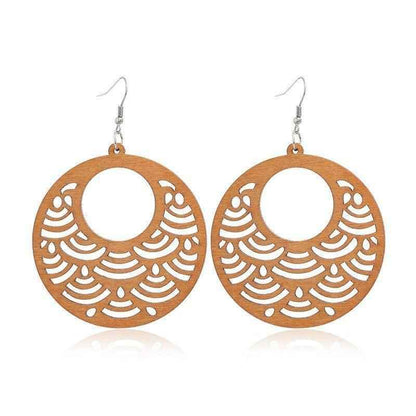 Geometric Big Dangle Earrings Charm Jewelry DS0425 - Touchy Style