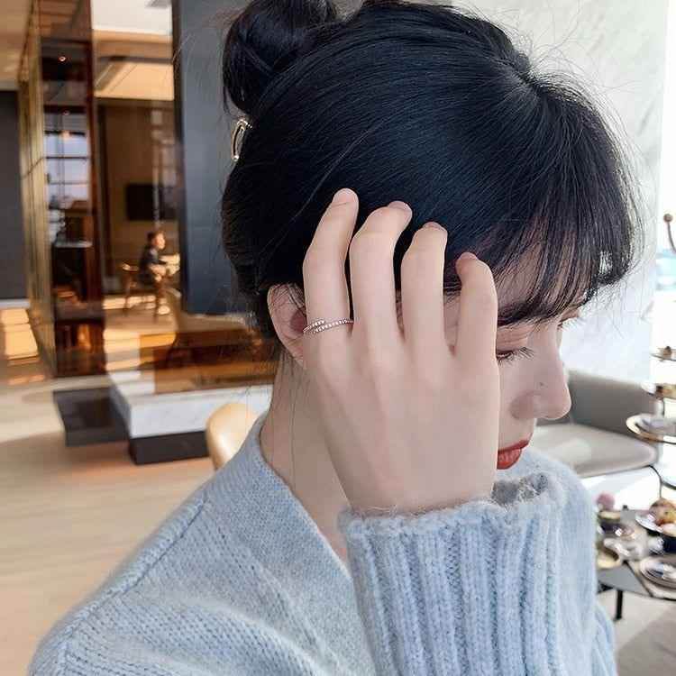 Geometric Rose Golden Finger Rings Charm Jewelry RCJNN09 Simple Fashion - Touchy Style