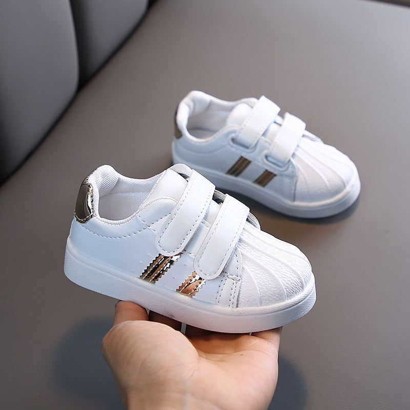 Classic Do Old Sneakers For Kids 2023 White Italy Pavers Ladies Casual  Shoes With Dirty Golden Glitter, Hook & Loop Closure, Leather Material,  Super Star Design, Metal Lettering, Available In Sizes 19
