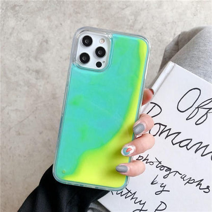 Glitter Luminous Cute Phone Case For iPhone 12 11 12 Pro Max XR XS Max X 7 8 Plus 12 Mini - Touchy Style .