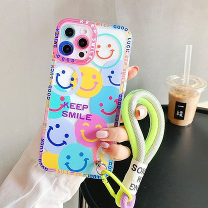 Graffiti Letters Transparent Cute Phone Cases For iPhone 14 13 12 Pro Max 11 XR X XS 7 8 plus - Touchy Style .