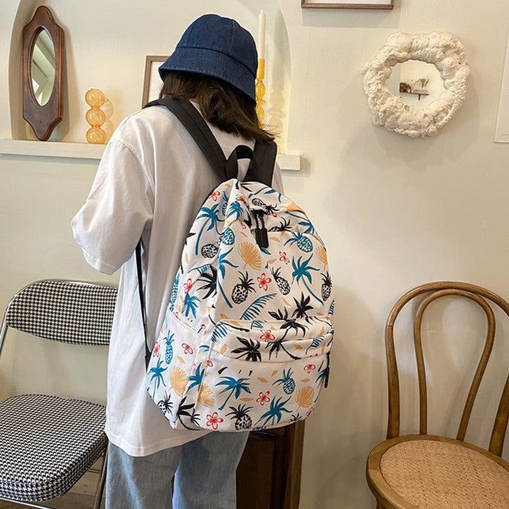 Graffiti Pineapple Palms College Fashion Cool Backpacks JN56 Schoolbag - Touchy Style .