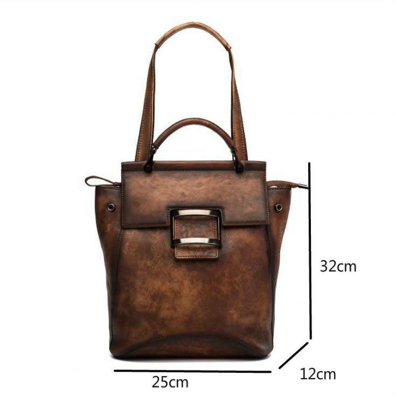 Handmade Large Capacity Solid Leather Travel Cool Backpacks JRS1249 - Touchy Style .