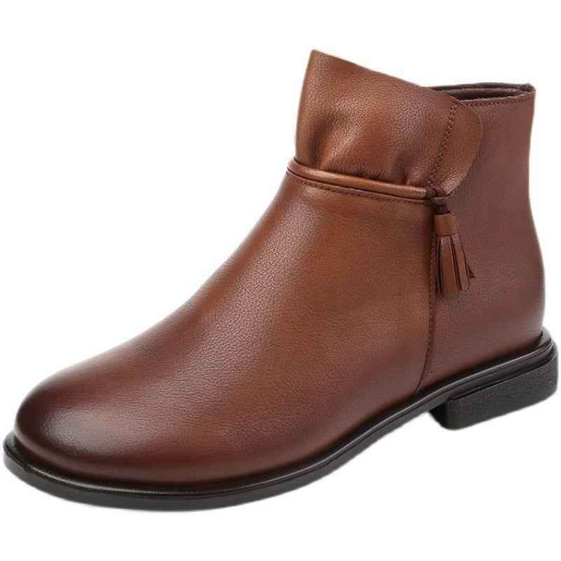 Handmade Leather Ankle Boots GCSV13 - Soft Women&