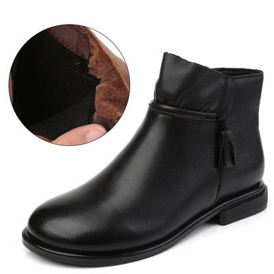Handmade Leather Ankle Boots GCSV13 - Soft Women&