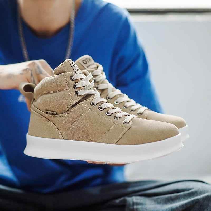 High-top Canvas Breathable - Fashionable Men&