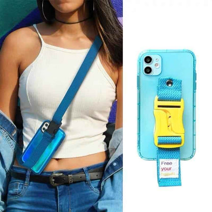 iPhone Cute Phone Cases For iPhone 12 Pro Max Mini 11 Pro Max X XS Max XR 7 8 Plus SE 2020 Fluorescence Lanyard Pattern - Touchy Style