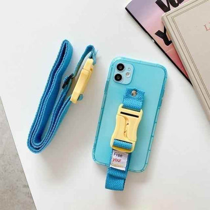 iPhone Cute Phone Cases For iPhone 12 Pro Max Mini 11 Pro Max X XS Max XR 7 8 Plus SE 2020 Fluorescence Lanyard Pattern - Touchy Style .