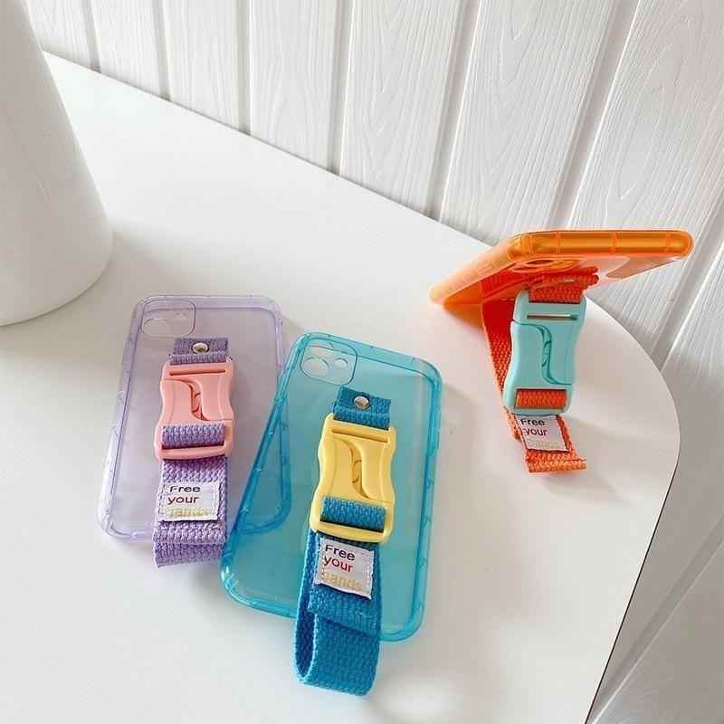 iPhone Cute Phone Cases For iPhone 12 Pro Max Mini 11 Pro Max X XS Max XR 7 8 Plus SE 2020 Fluorescence Lanyard Pattern - Touchy Style